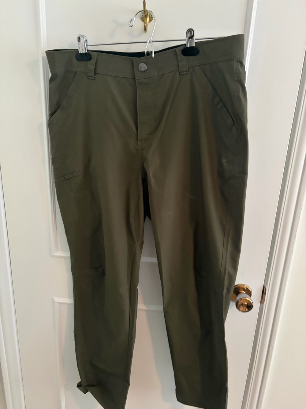 Spyder Olive Stretch Chinos for Men